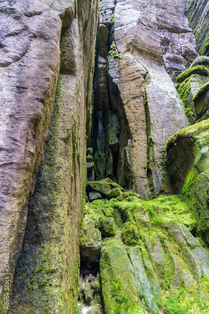 Adršpach-Teplice Rocks in northeastern Bohemia, Czech Republic. Adršpach-Teplice Rocks in northeastern Bohemia, Czech Republic.