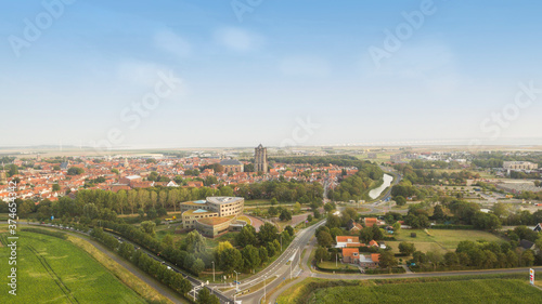 Aerial view on Zierikzee