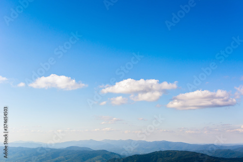 Traveling by the Carpathians. Polonyna Runa  Gostra  and other peaks. Spring  Summer and Autumn rest in the Carpathians. Green  Blue colors. Forest and meadows.