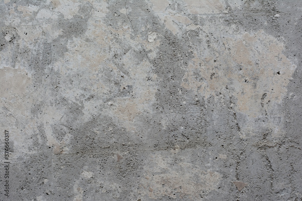 Old concrete surface with cracks and remnants of old paint Old concrete surface with cracks and remnants of old paint