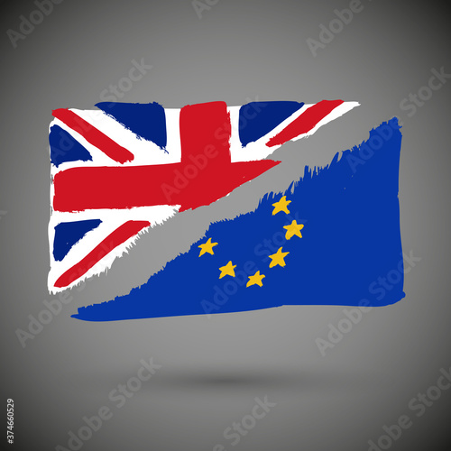 Brexit referendum UK (United Kingdom or Great Britain or England) withdrawal from EU (European Union)