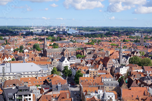 Vue aérienne de Bruges