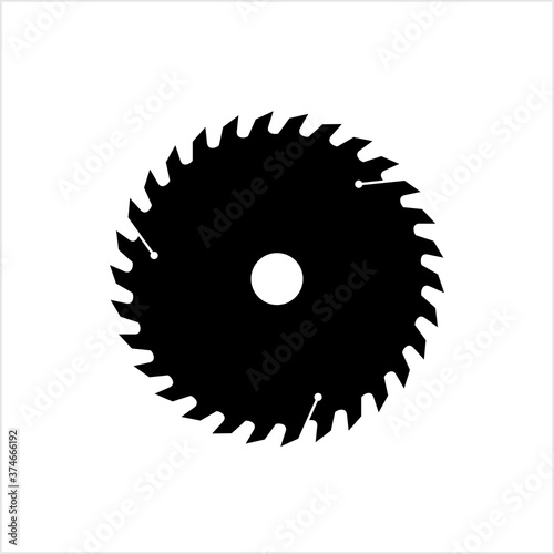 Circular Saw Disk Icon, Cut Off, Chop Saw Blade, Abrasive Disc Icon