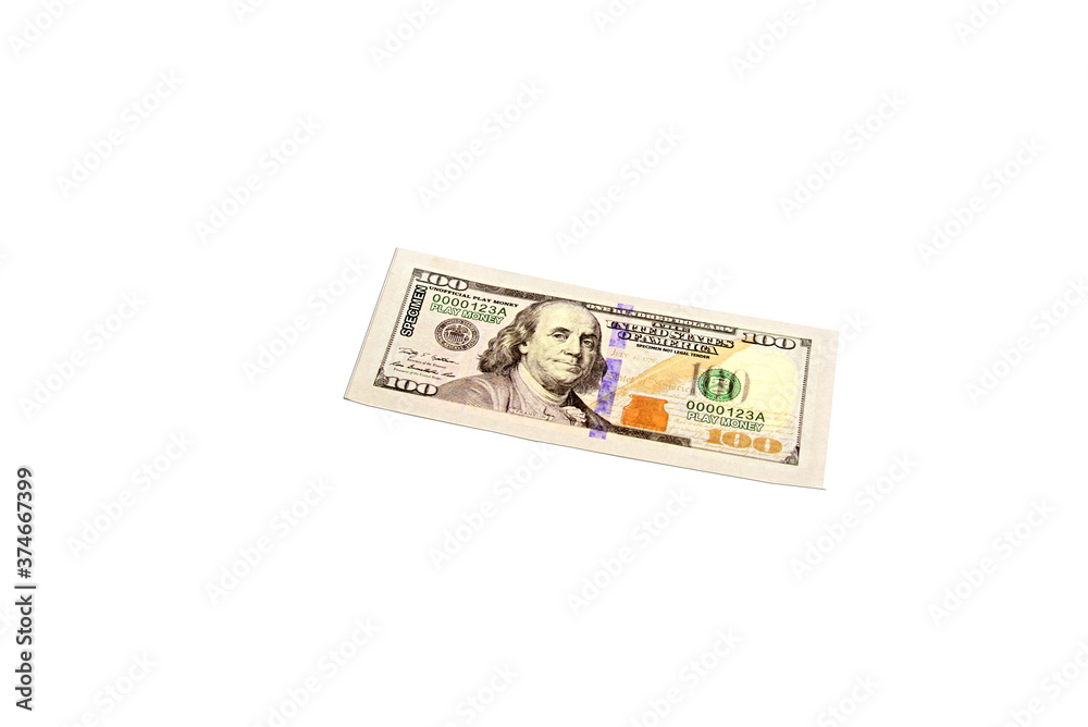 US dollar bill isolated on white background US dollar bill isolated on white background
