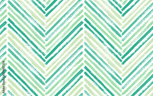 Brush stroke chevron zig zag seamless pattern.