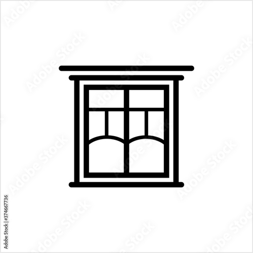 Window Icon, Wall Opening In Home For Sound, Light, Air Ventilation