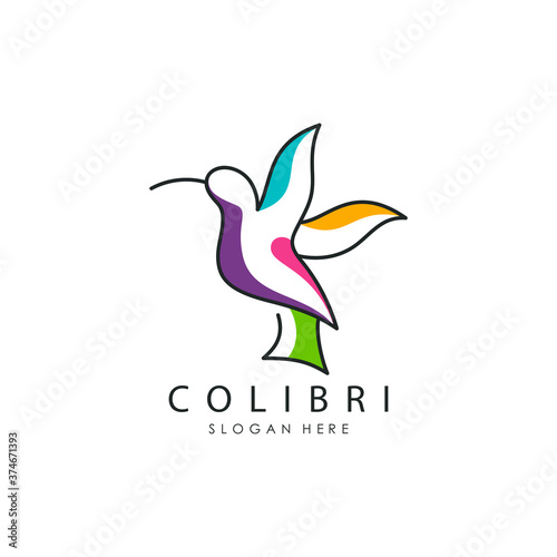 Vector illustration of Cilibri bird logo