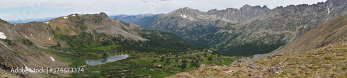 Foto Panoramic view seen from Arapahoe Pass, Roosevelt National Forest, Colorado, USA