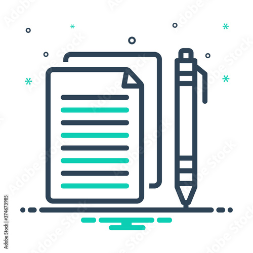 Mix  icon for essay
