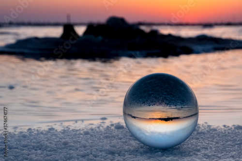As a spherical crystal for photography © Osama