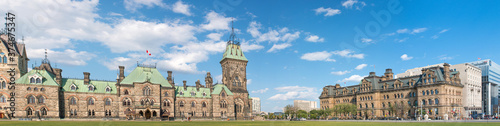 The East Block and Langevin Block on Parliament Hill Ottawa Ontario Canada