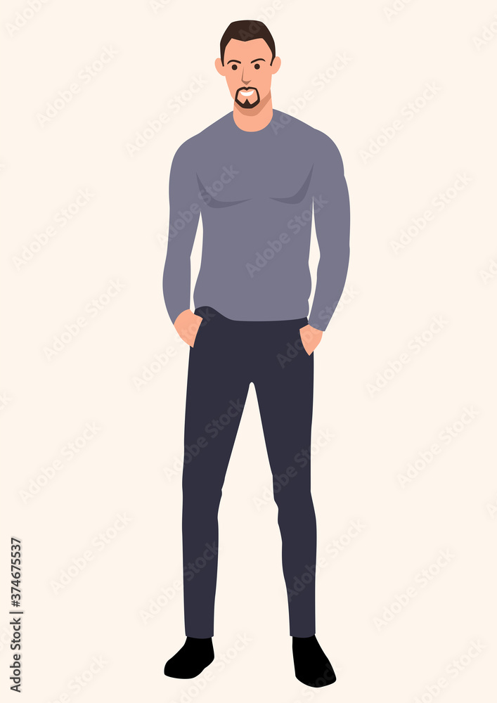 Skinny tall guy wearing sweater Skinny tall guy wearing sweater