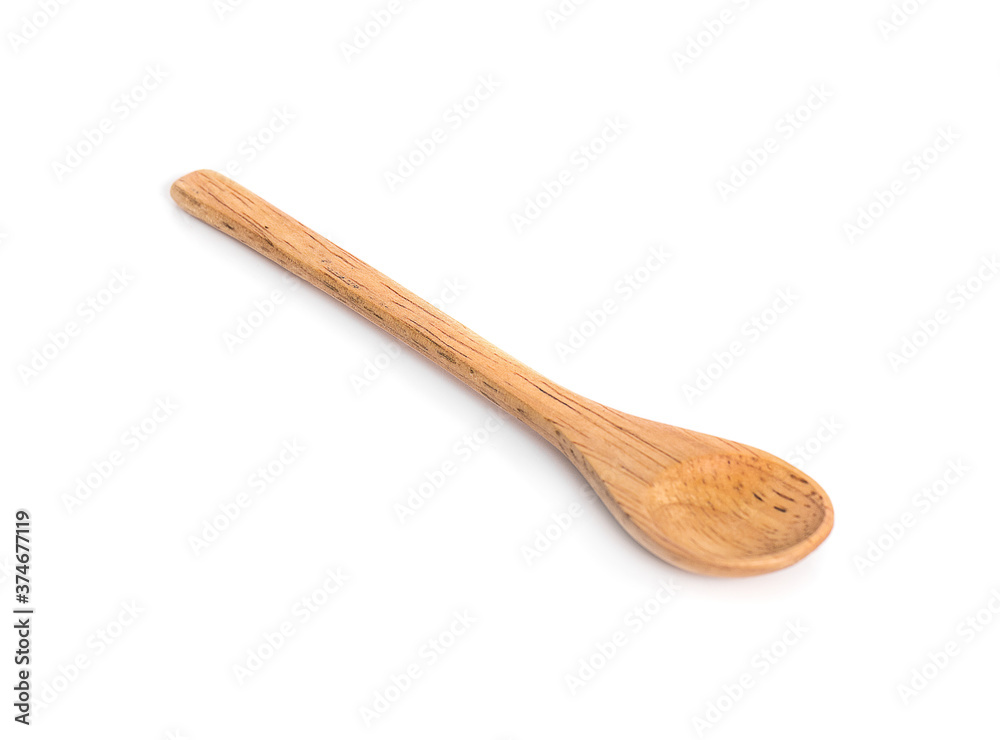Wooden spoon isolated on white background Wooden spoon isolated on white background