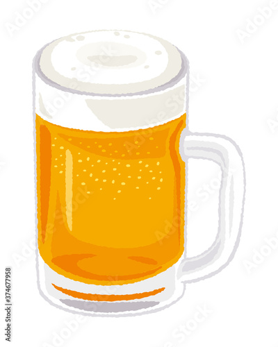 ビールのイラスト/ビアジョッキ