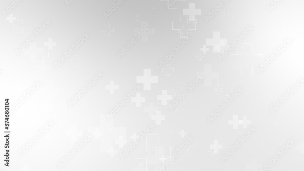 Abstract medical white gray cross pattern background. Abstract medical white gray cross pattern background.