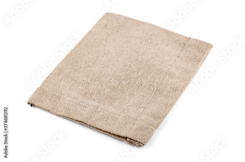 bag Sackcloth isolated on white background.