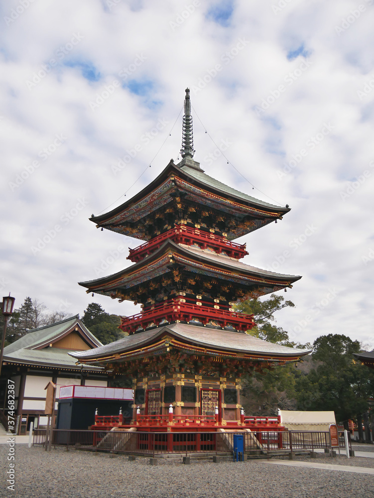 5 storey wooden pagoda at Narita temple Chiba Japan 5 storey wooden pagoda at Narita temple Chiba Japan