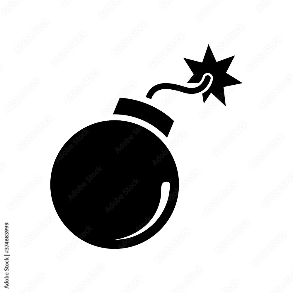 Bomb icon vector sign and symbols Bomb icon vector sign and symbols