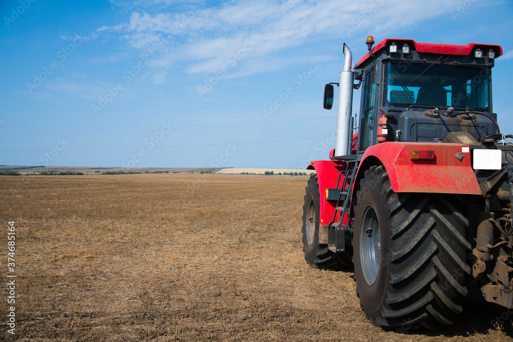 Agricultural tillage in spring