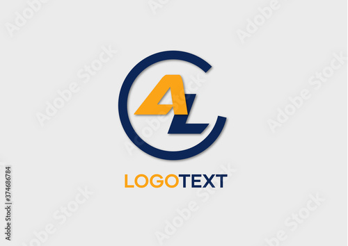 AL letter logo, letter initials logo, name identity logo, vector illustration