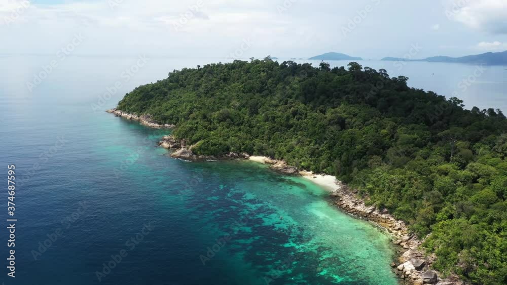 Koh Lipe Island Southern Thailand Paradise as seen by Drone Costal Coral Reefs. Koh Lipe Island Southern Thailand Paradise as seen by Drone Costal Coral Reefs.