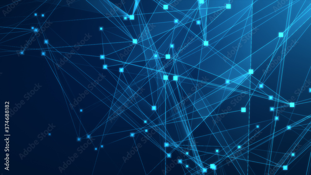 Abstract blue polygon tech network with connect technology background. Abstract dots and lines texture background. 3d rendering. Abstract blue polygon tech network with connect technology background. Abstract dots and lines texture background. 3d rendering.