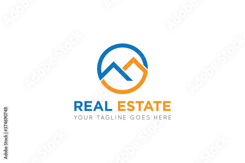 Real estate logo design template