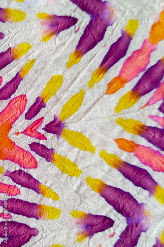 Modern Background. Tie Dye Watercolour Fabric.