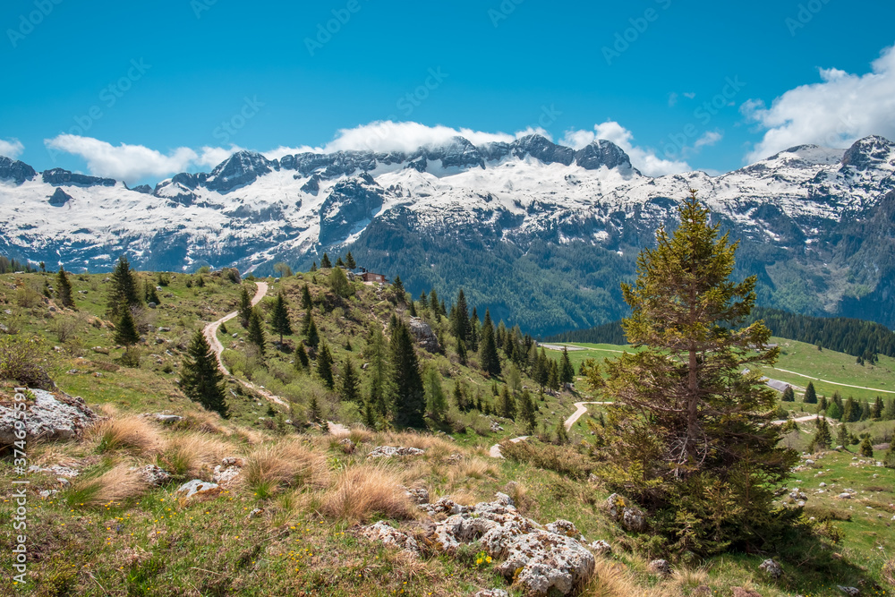 Spring day in the majestic Julian Alps, Friuli-Venezia Giulia, Italy Spring day in the majestic Julian Alps, Friuli-Venezia Giulia, Italy