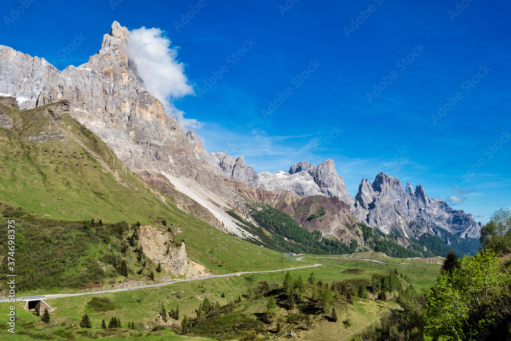Pale di San Martino Dolomites. Passo Rolle, Trentino Alto Adige. Italy