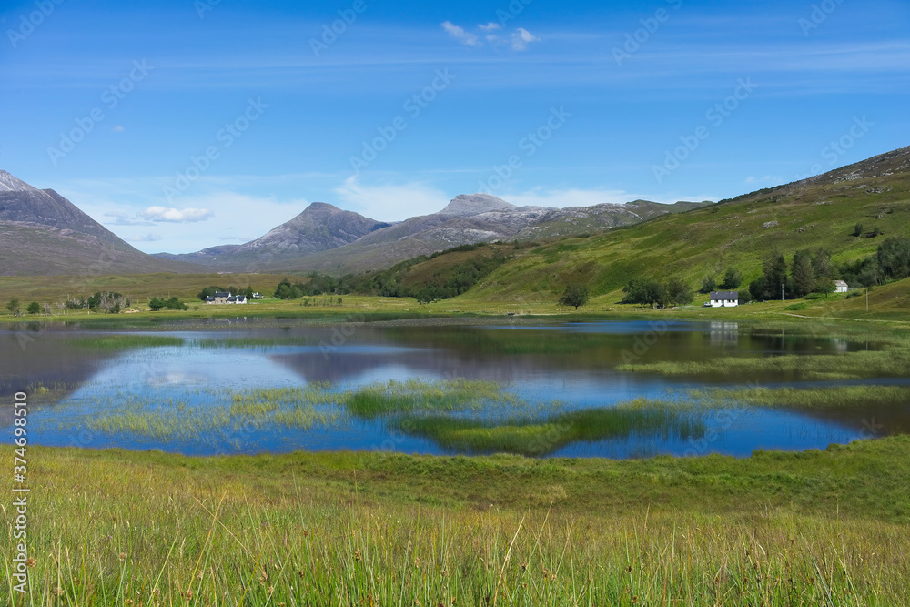 A Highland View in the North West Highlands of Scotland on the North Coast 500 route