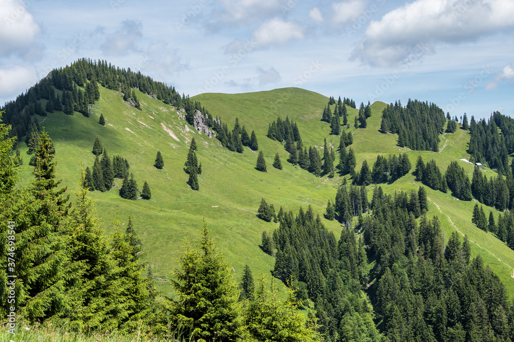 Landscape around Bad Hindelang in Bavaria, Germany