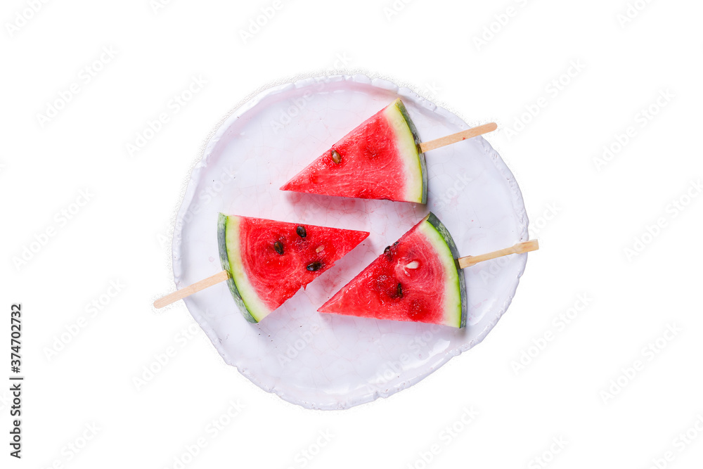 watermelon slices pieces red ripe berry juicy sweet dessert fruit food background top view copy space for text organic eating healthy watermelon slices pieces red ripe berry juicy sweet dessert fruit food background top view copy space for text organic eating healthy