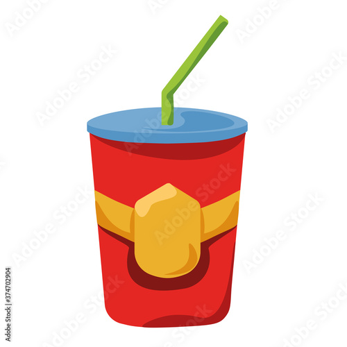 isolated soda football National football league icon - Vector