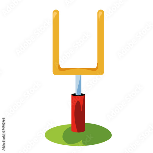 isolated goal football National football league icon - Vector