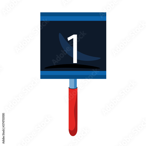 isolated board football National football league icon - Vector