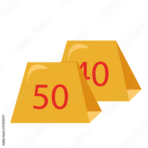 isolated yards football National football league icon - Vector