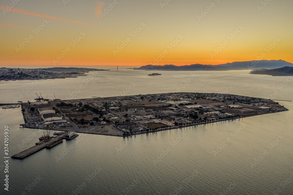 San Francisco Bay Area at Sunset