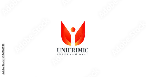 Letter U logo design