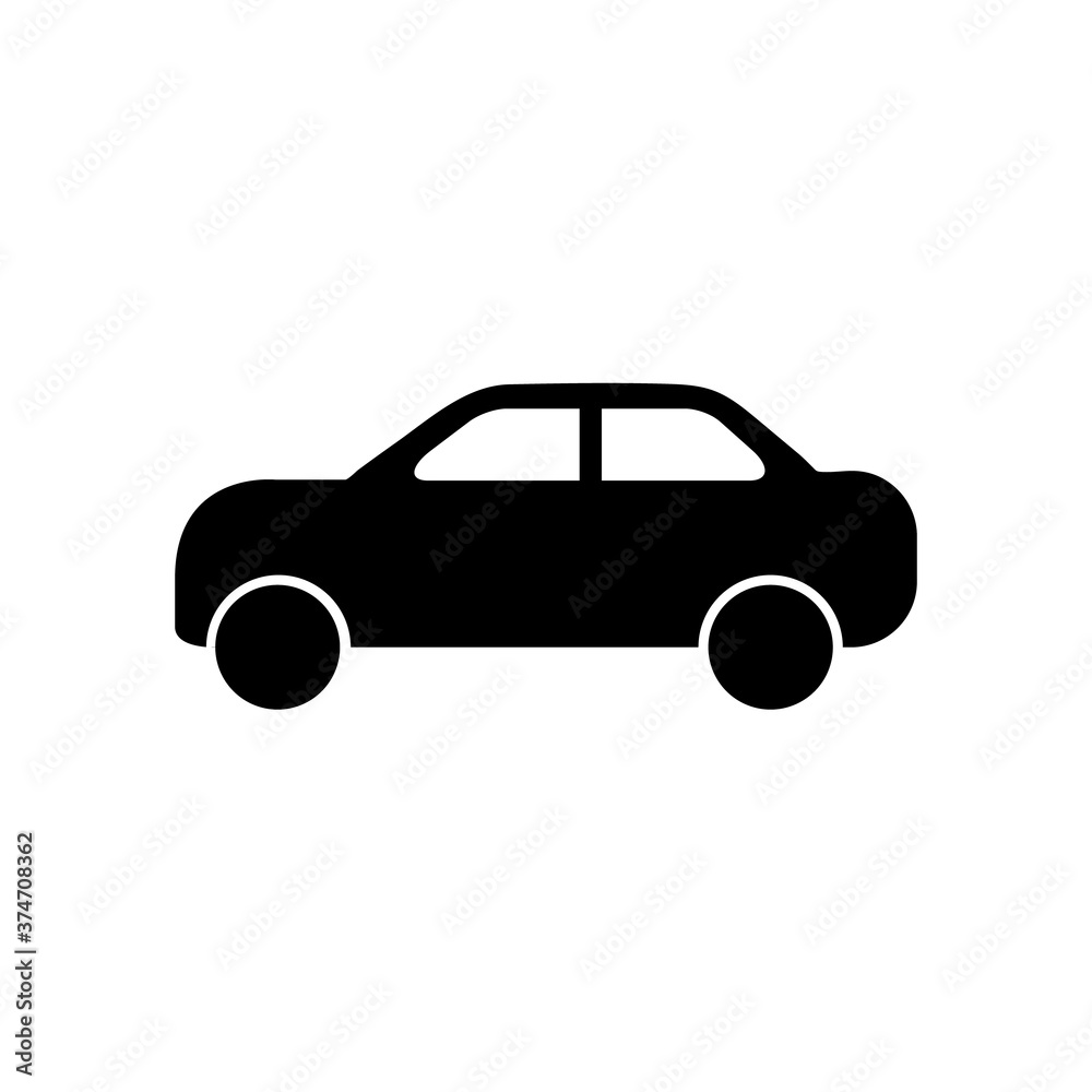 Car icon, logo isolated on white background
