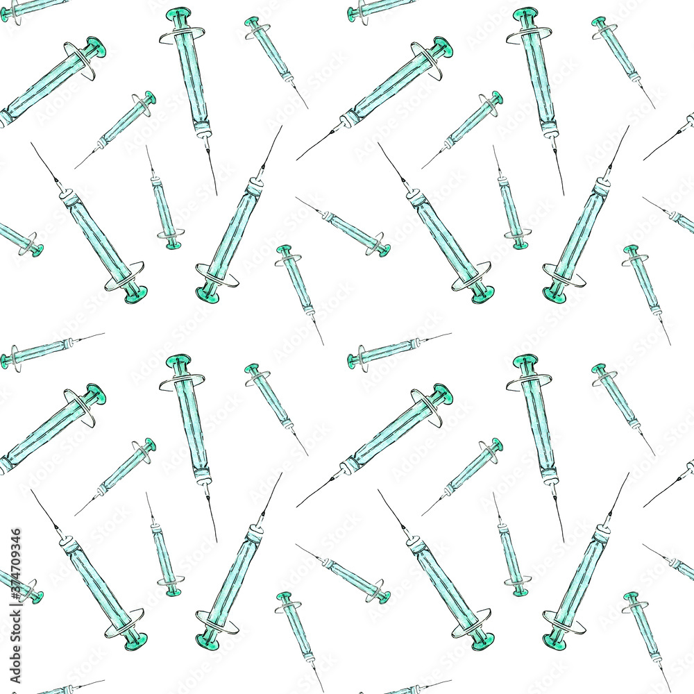 Seamless pattern with isolated injectors Seamless pattern with isolated injectors