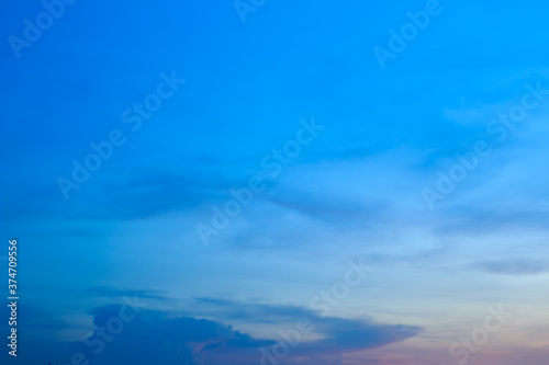 Obraz na płótnie beautiful colorful sky and cloud in twilight time background w salonie