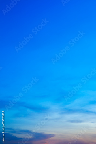 Obraz na płótnie beautiful colorful sky and cloud in twilight time background w salonie