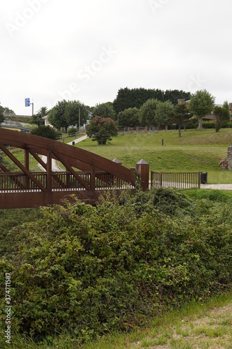 Ribadeo. Bridge area of Cargadoiro. Lugo. Galicia,Spain