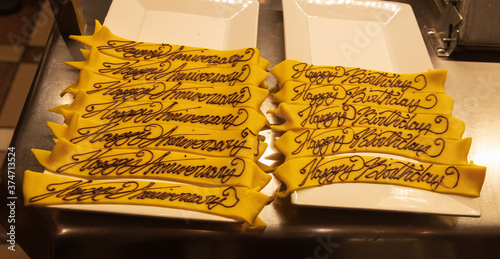 white chocolate pastry decorations 