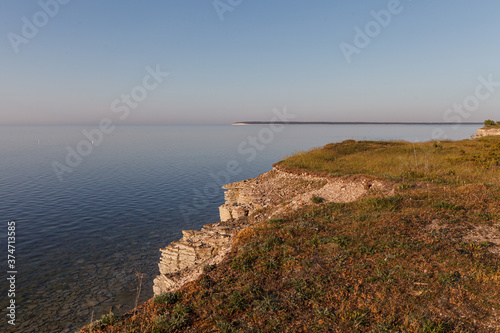 Panga Cliff, highest cliff in Saaremaa, Estonia photo