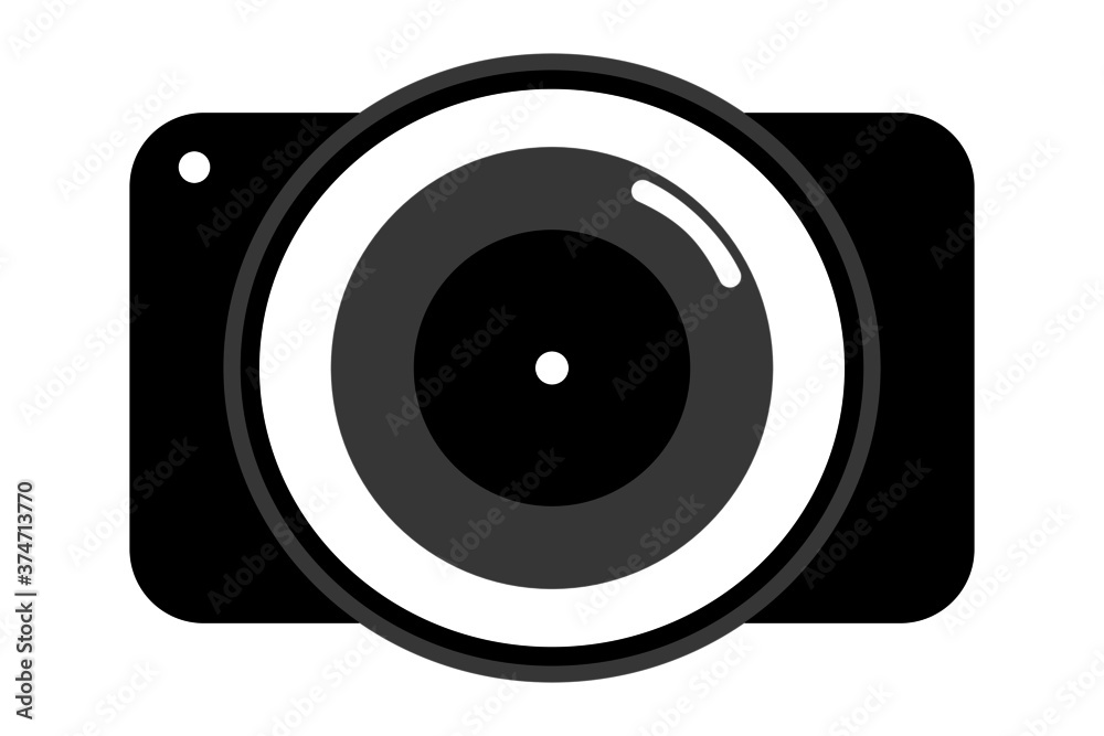 Vector - Camera shutter icon symbol and shutter blade of camera vector illustration