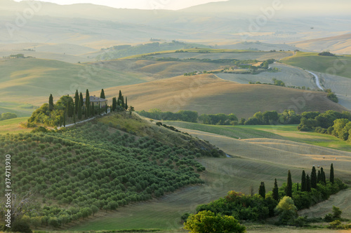 Sunrise in Val d Orcia  colors of nature  a beautiful landscape