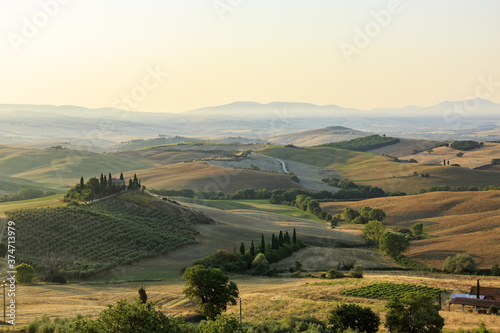 Sunrise in Val d Orcia  colors of nature  a beautiful landscape