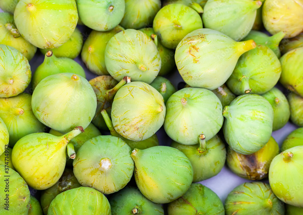 Detail of some delicious figs in a street market. Detail of some delicious figs in a street market.